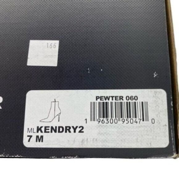 Marc Fisher Kendry Metallic Leather Stiletto Boots Size 7 - Picture 7 of 11